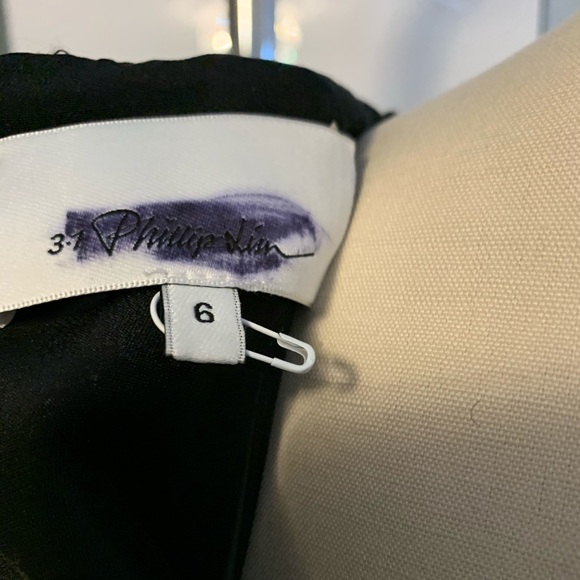 3.1 PHILLIP LIM Black Sequin Embellished Cutout Dress Size 6 Short Sleeve - Picture 7 of 15